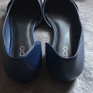 Dark blue flats